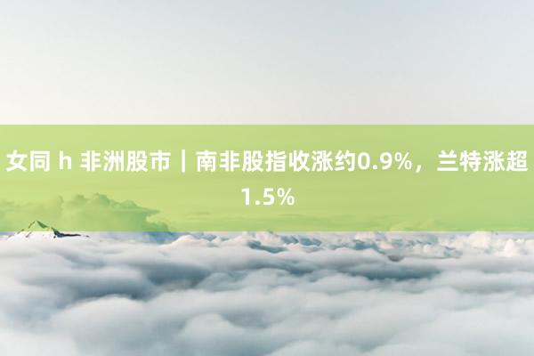 女同 h 非洲股市｜南非股指收涨约0.9%，兰特涨超1.5%