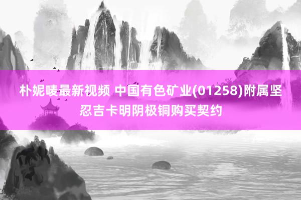 朴妮唛最新视频 中国有色矿业(01258)附属坚忍吉卡明阴极铜购买契约