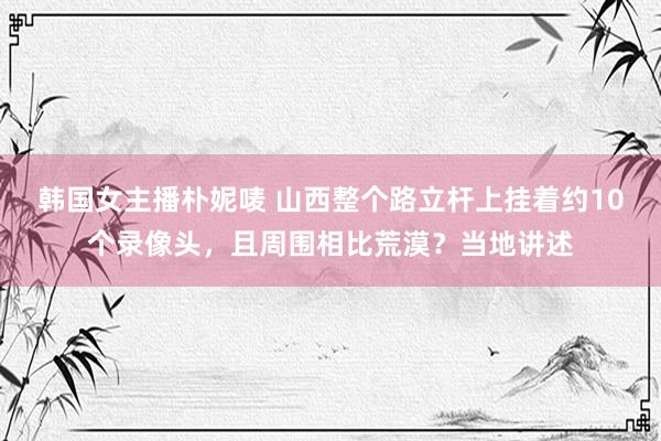 韩国女主播朴妮唛 山西整个路立杆上挂着约10个录像头，且周围相比荒漠？当地讲述