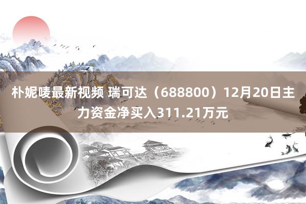 朴妮唛最新视频 瑞可达（688800）12月20日主力资金净买入311.21万元