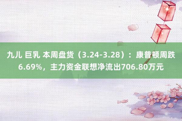 九儿 巨乳 本周盘货（3.24-3.28）：康普顿周跌6.69%，主力资金联想净流出706.80万元
