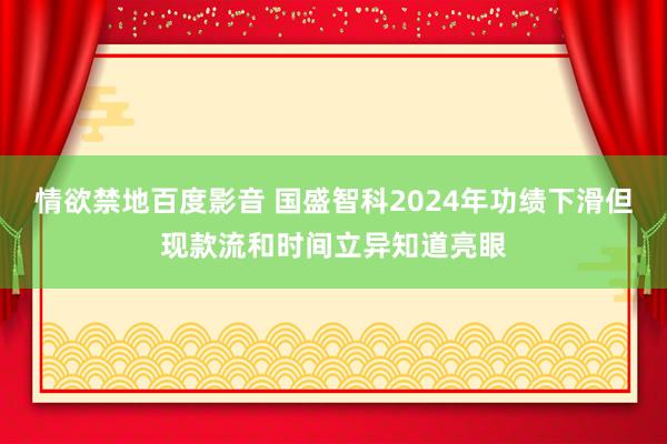 情欲禁地百度影音 国盛智科2024年功绩下滑但现款流和时间立异知道亮眼